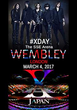 X JAPAN LIVE 2017 at the WEMBLEY Arena in LONDON